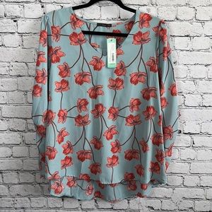 West Kei long sleeve floral blouse